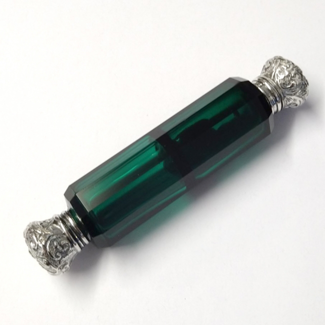Silver Capped Scent Bottle