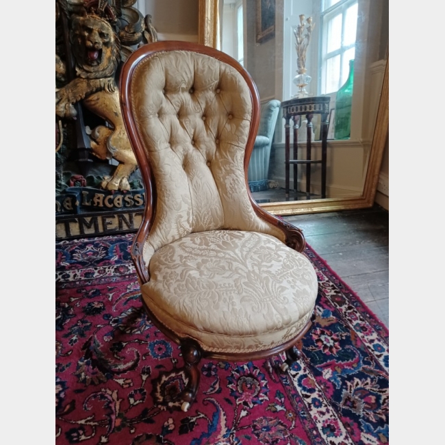 Victorian Mahogany Nursing Chair