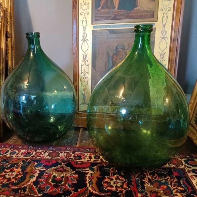Large Green Glass Bottles