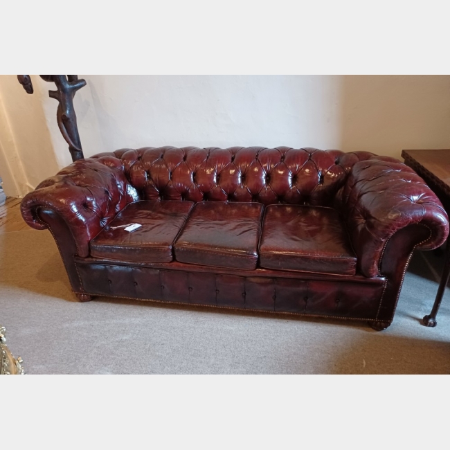 Late Victorian Chesterfield Three Seater