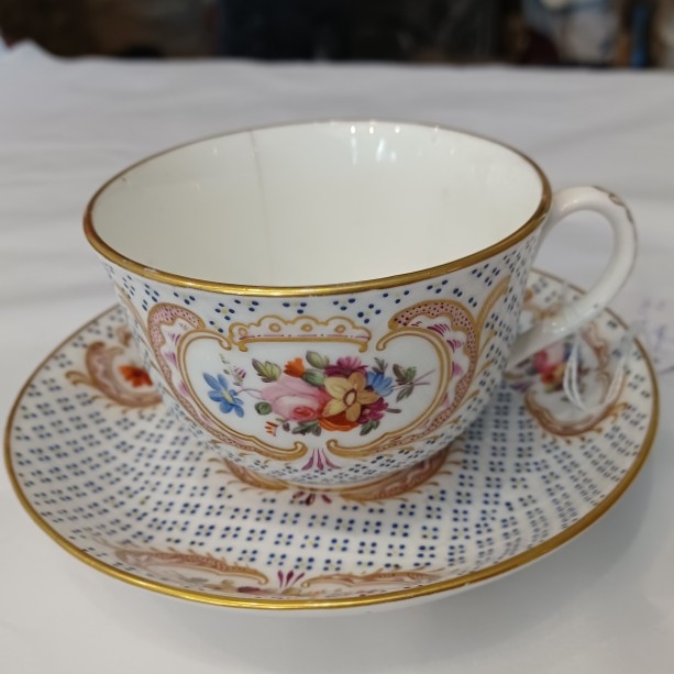 Rare Swansea Porcelain Cup and Saucer