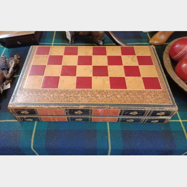 Leather Games Box c.1900