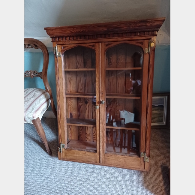 Victorian Pitch Pine Cabinet