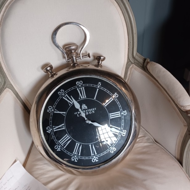 Large Pocket Watch Clock