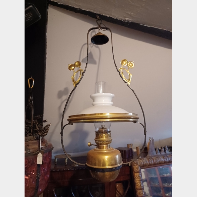 Large Hanging Oil Lamp