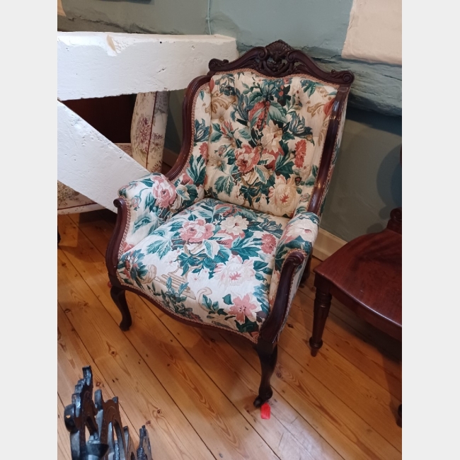 Victorian Style Mahogany Armchair