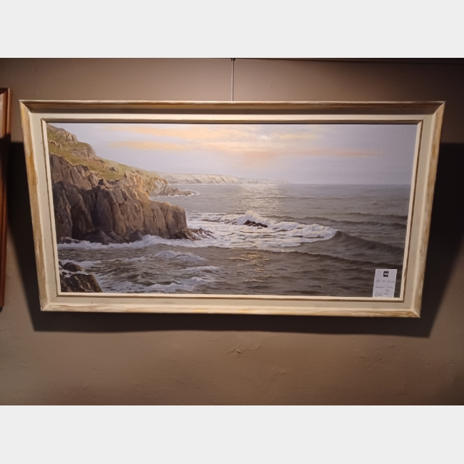 Large Oil Painting of coastal scene **SOLD**
