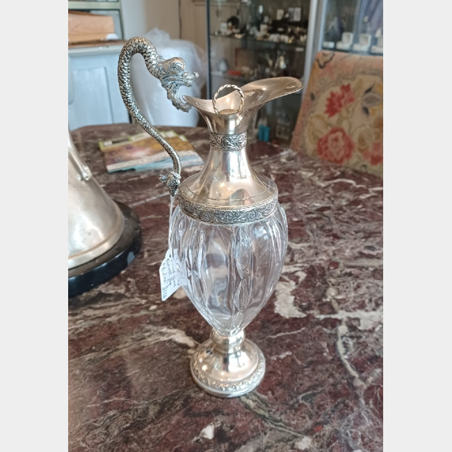 Claret Jug with silver plate