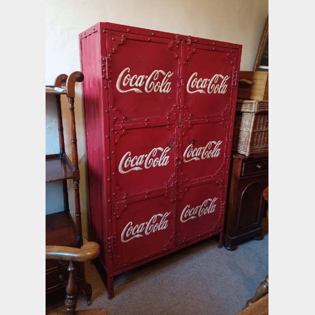Metal Coca-Cola Cabinet