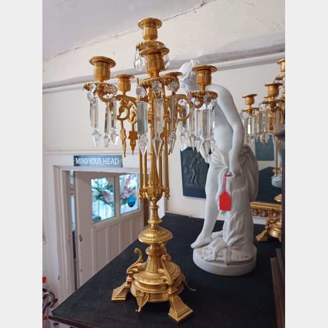 French gilt candle sticks