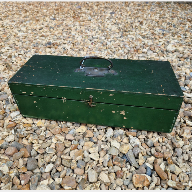 Green Box with Brass Handle