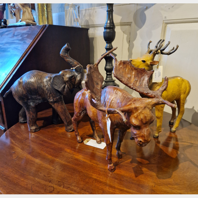 Collection of Leather Animals of varying sizes