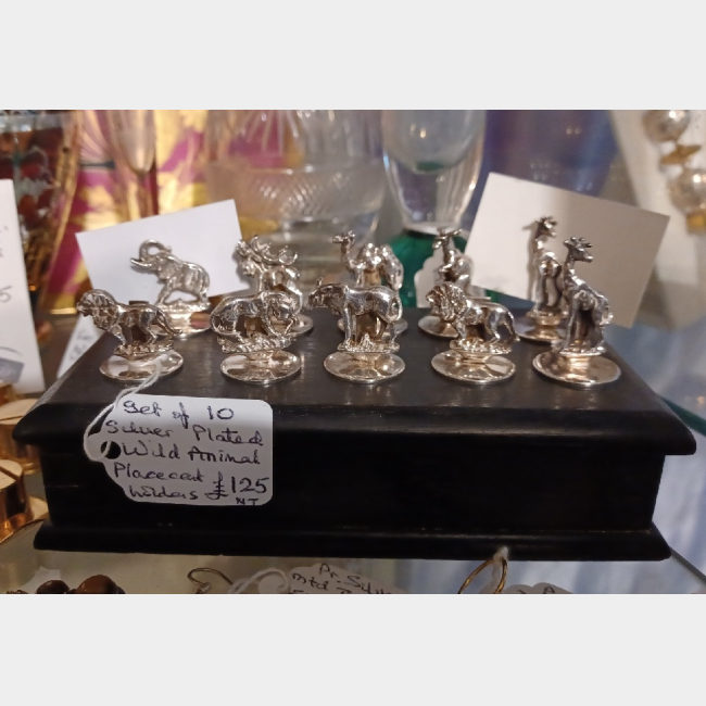 Set of Silver Plated Place Holders