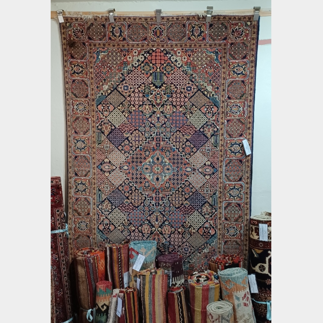 Vintage Persian Kashan Rug