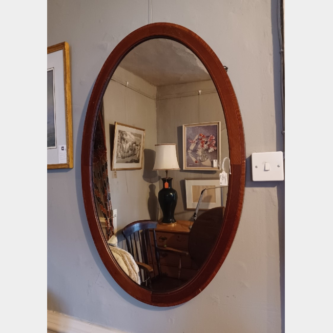 Edwardian Oval Mirror