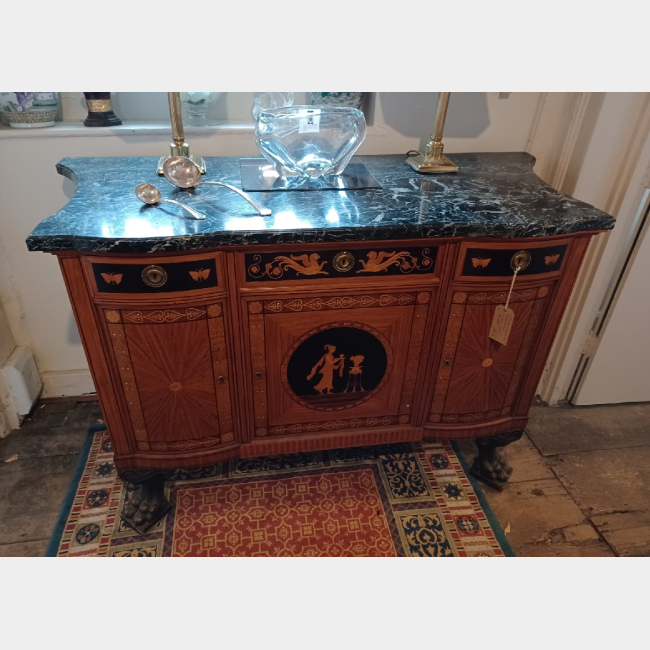 Italian Satinwood Inlaid Side Cabinet