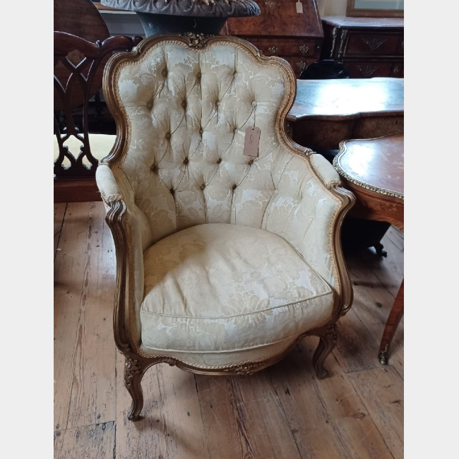 c.19th Gilt Framed Armchairs