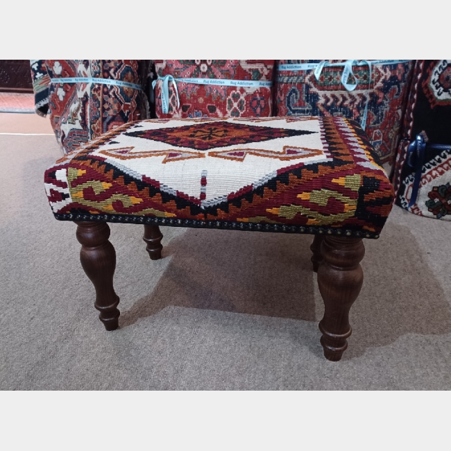 Kilim Covered Stool