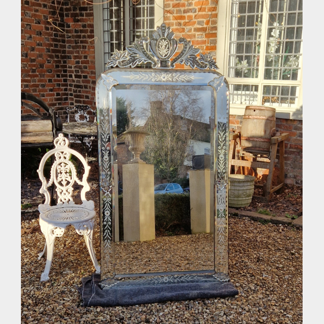 Very Large Venetian Mirror c1900