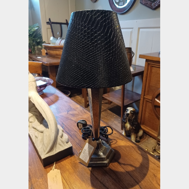 1930s Talbot Pewter Table Lamp