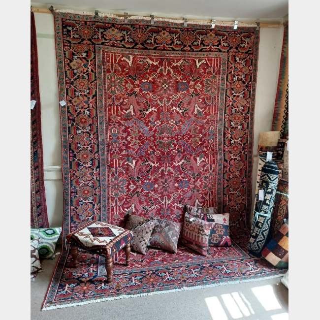 Antique Persian Heriz Carpet