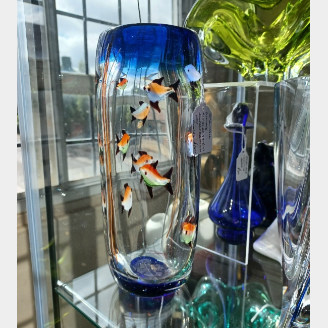 Vintage Murano Aquarium Vase