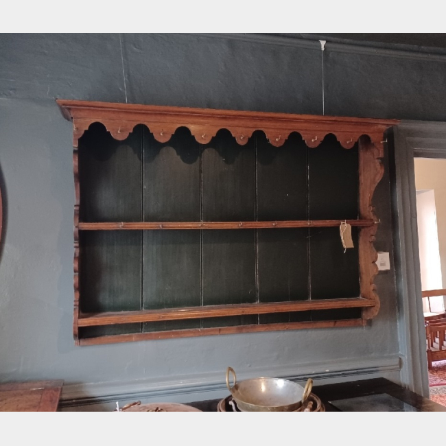 Georgian Oak Plate Rack