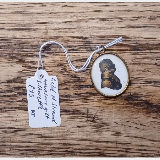 Miniature Gilt Silhouette