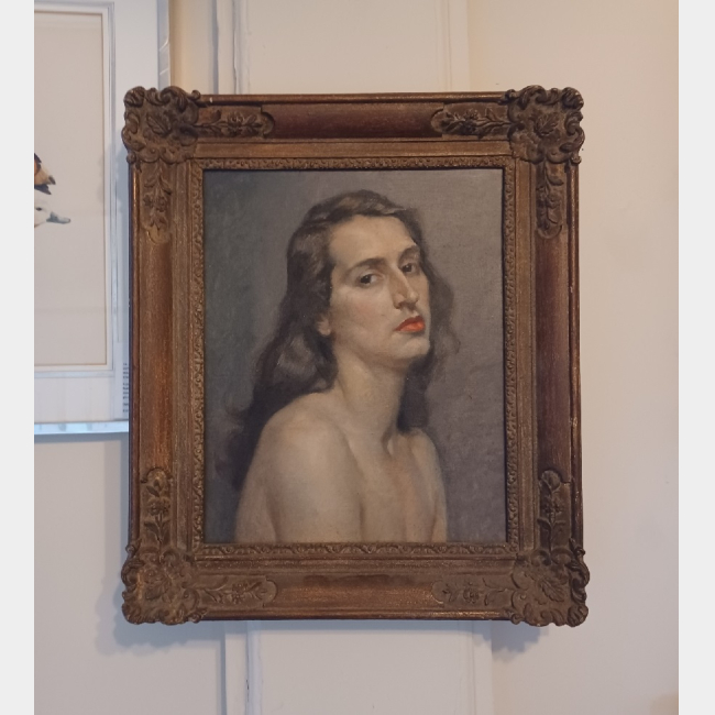 Oil On Board Portrait