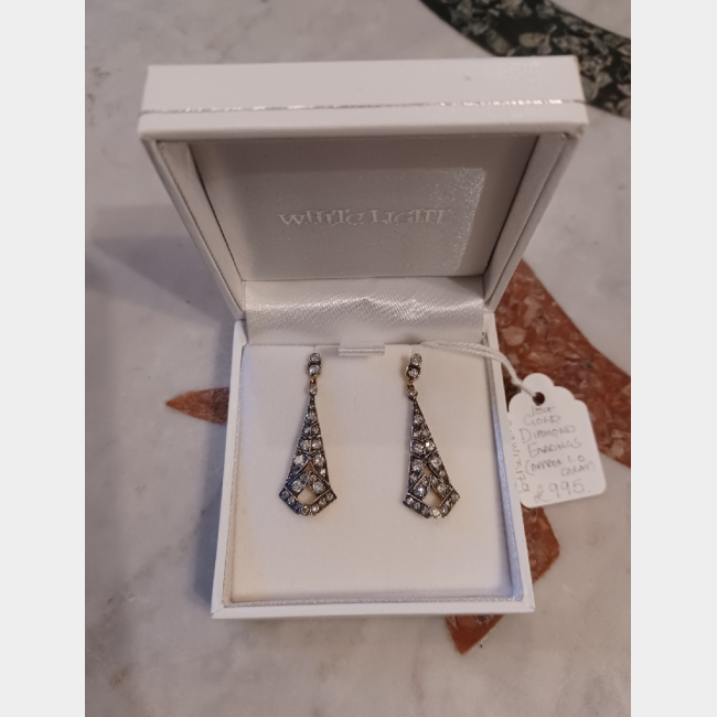 18ct Gold & Diamond Earrings