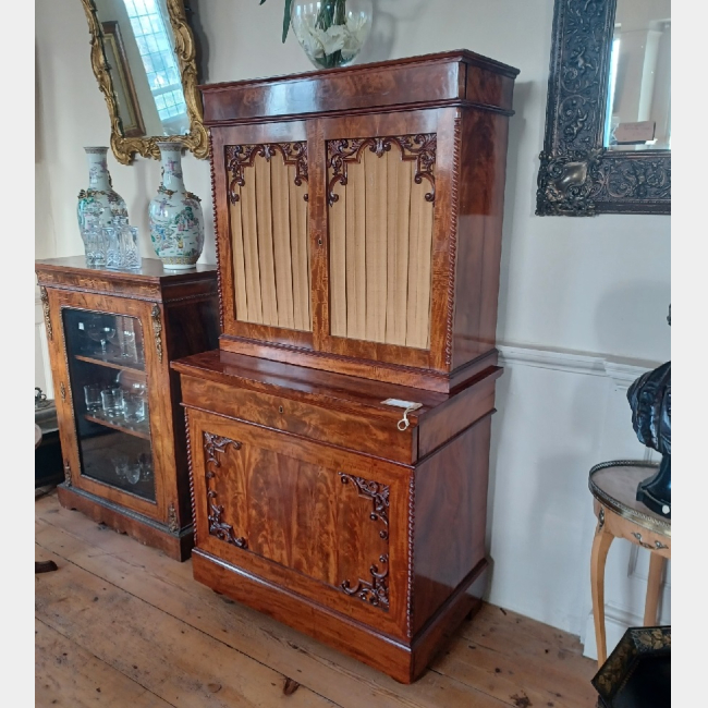 Victorian Dwarf Secretaire Cabinet