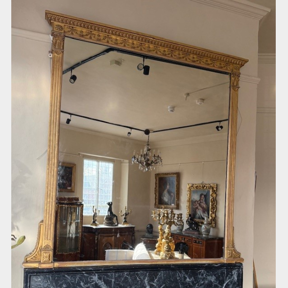An early 19th century Adams design gilt framed mirror