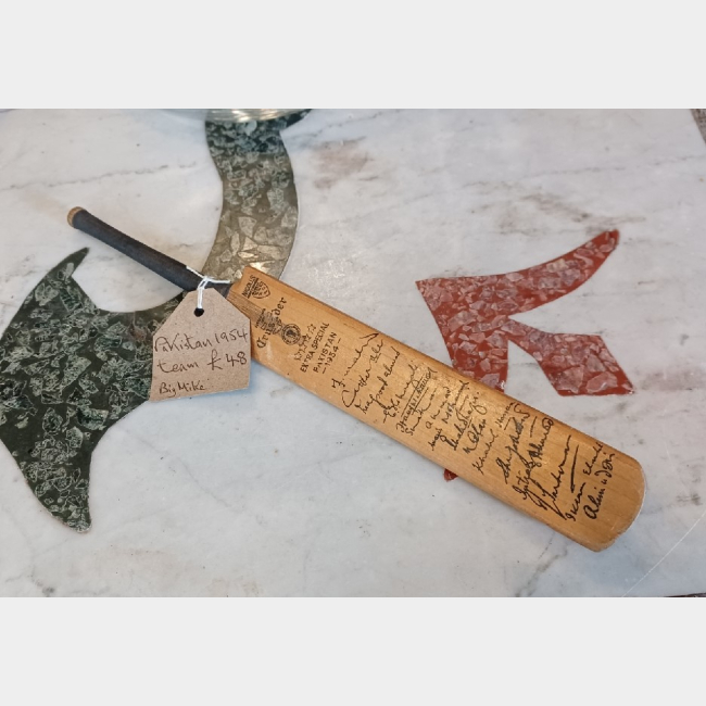 Signed Mini Cricket Bat