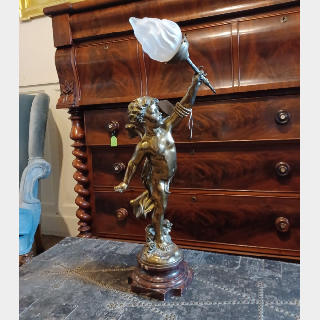 19th Century Gilded Cherub figure