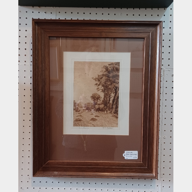 Framed Fred Slocombe Etching