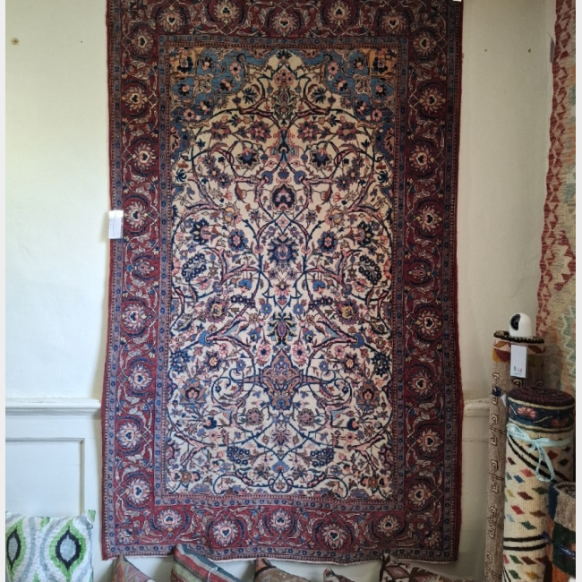 Antique Persian Kashan Rug