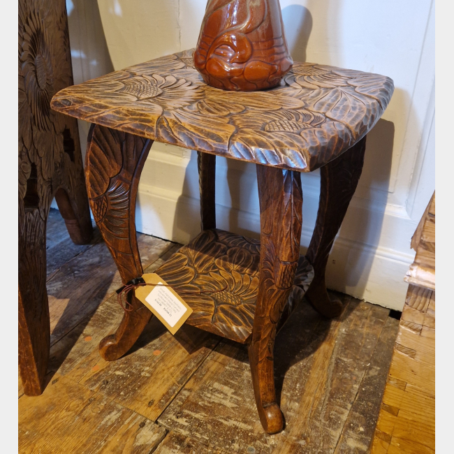 Small Japanese Carved Table from Liberty London