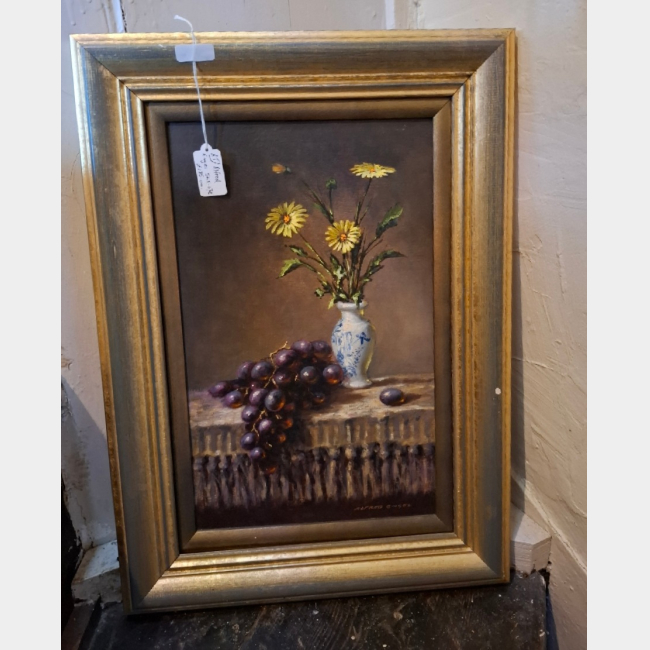 Alfred Engel Still Life in frame